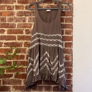 Free People Lace Voile Slip